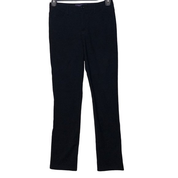 NYDJ BLACK STRETCH slim leg KNIT  PANTS SIZE 2 - Picture 2 of 7